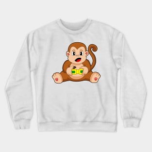 Monkey Gamer Controller Crewneck Sweatshirt